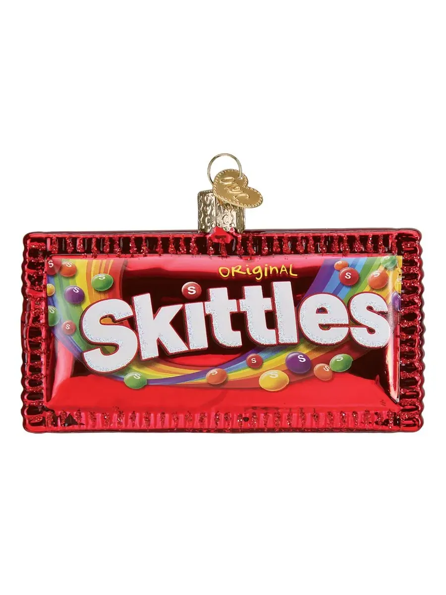 Елочная игрушка Mars Wrigley Candies Skittles Candy Red — красный