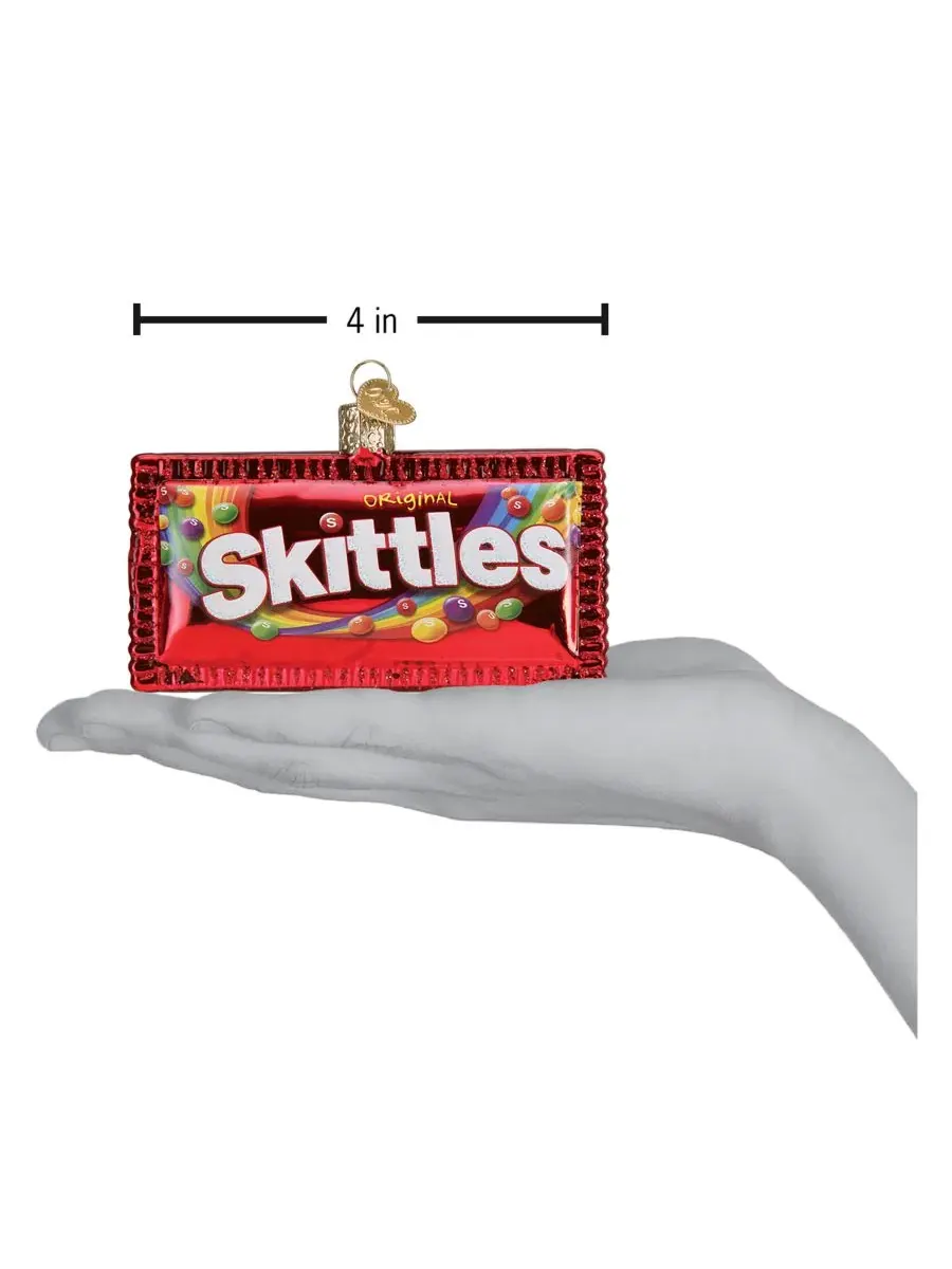 Елочная игрушка Mars Wrigley Candies Skittles Candy Red — изображение 2 из 3, красный