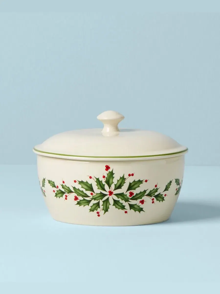 Жаропрочное блюдо для запекания с крышкой Hosting the Holidays Lenox — изображение 2 из 5, нет цвета