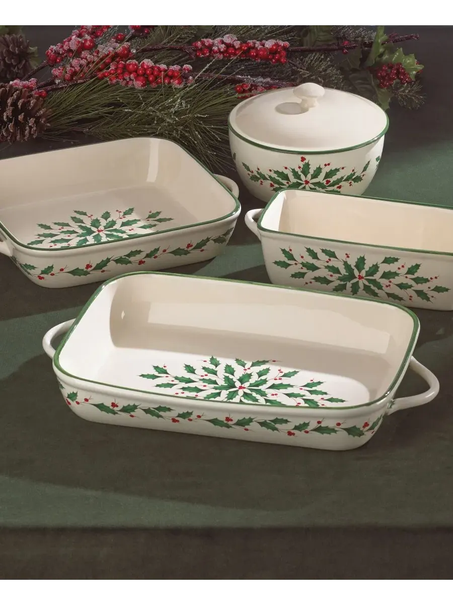Жаропрочное блюдо для запекания с крышкой Hosting the Holidays Lenox — изображение 3 из 5, нет цвета