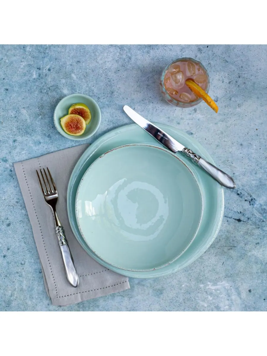 Салатная тарелка Cucina Fresca Bianco 7,5 дюймов VIETRI — изображение 3 из 6, белый