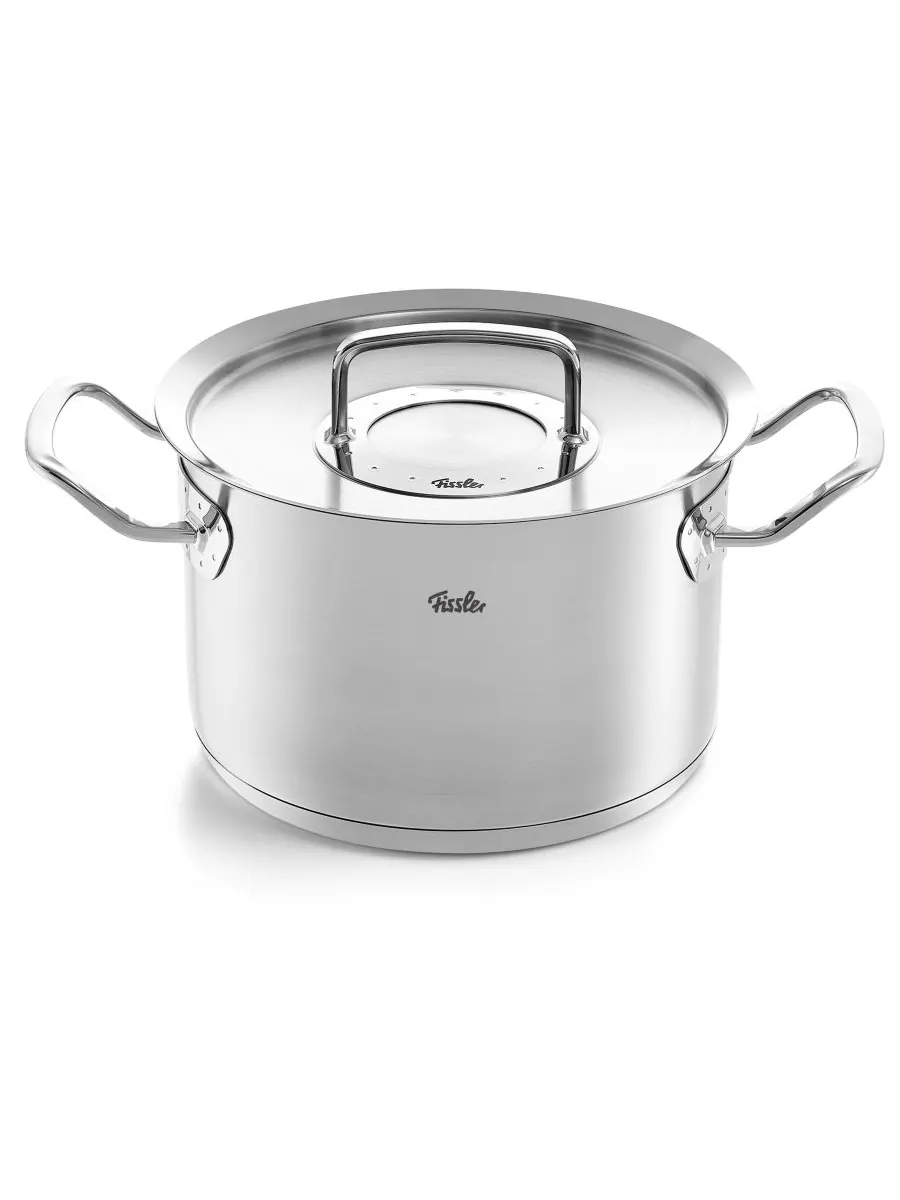 Кастрюля Original-Profi из нержавеющей стали объемом 4,2 кварты с крышкой Fissler, — изображение 1 из 1, нет цвета