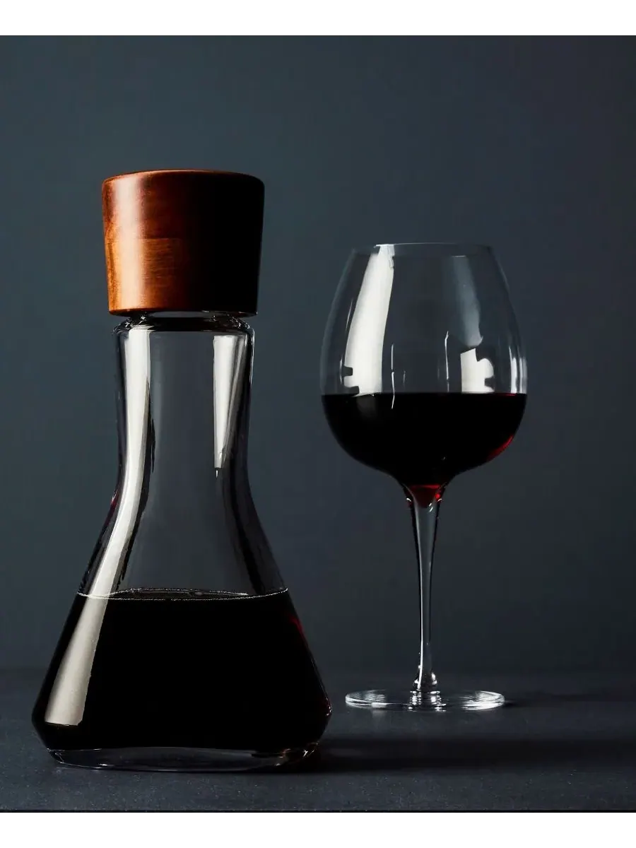 Графин Vie Decanter 25 см Nambe — изображение 2 из 7, прозрачный коричневый