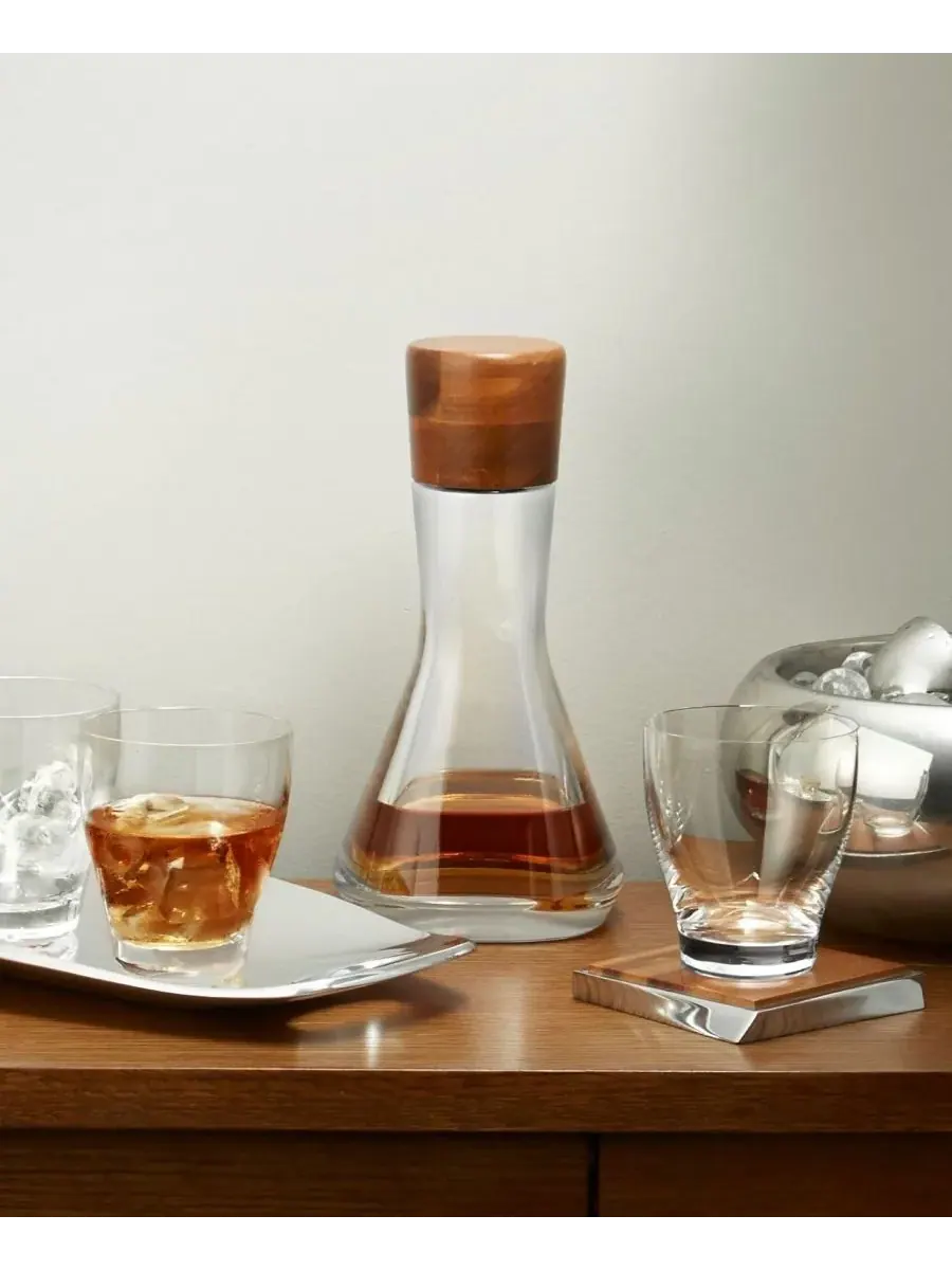 Графин Vie Decanter 25 см Nambe — изображение 5 из 7, прозрачный коричневый