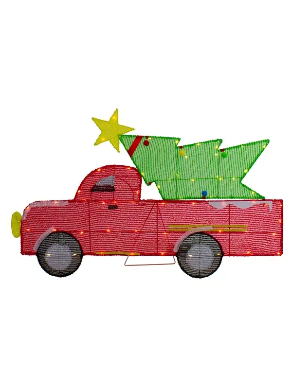 36-Дюймовый грузовик со светодиодной подсветкой и наружным украшением в виде рождественской елки — изображение 1 из 4