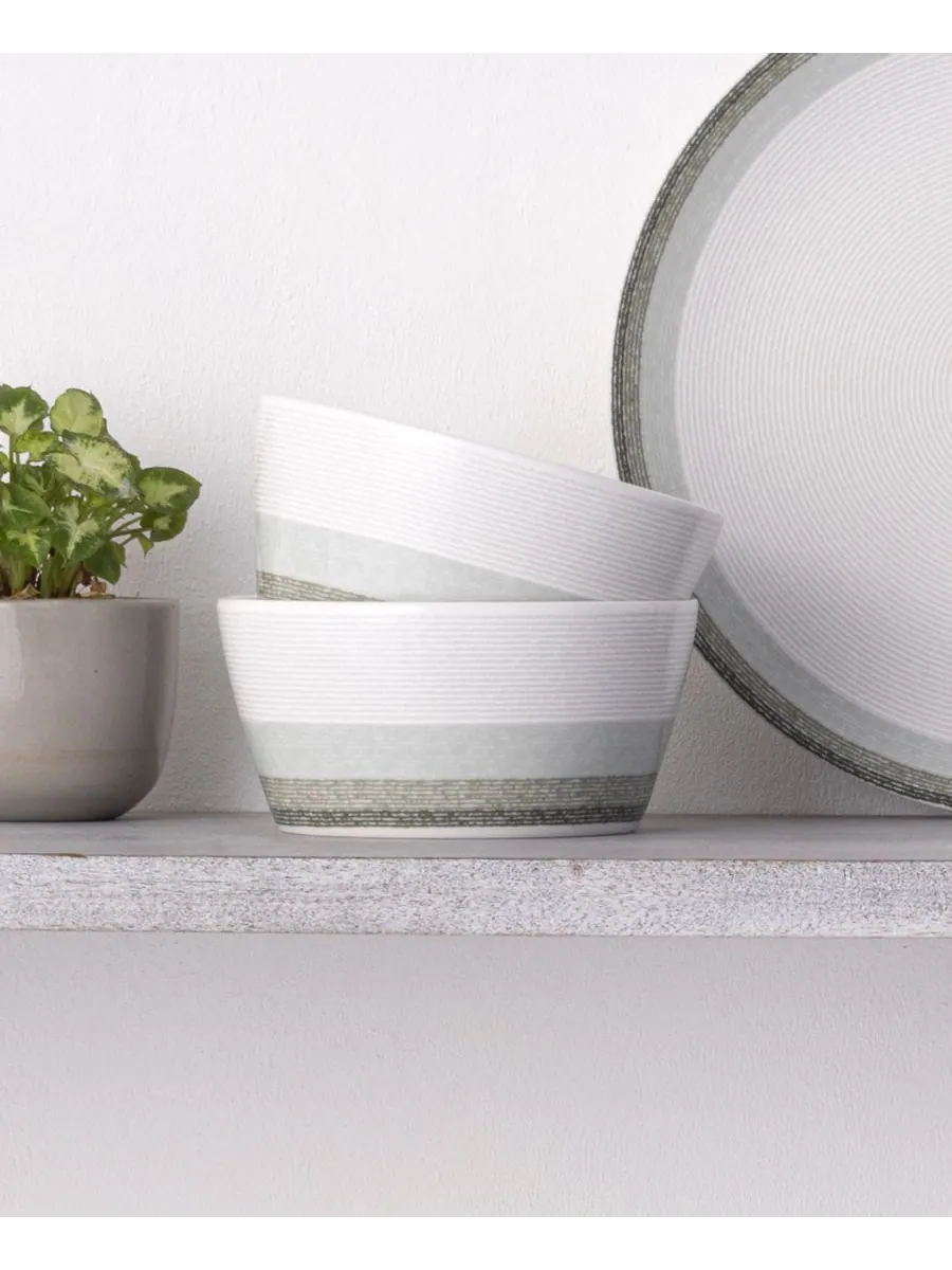 Набор из 4 мисок для хлопьев Colorscapes Layers Noritake — изображение 2 из 10, шалфейный
