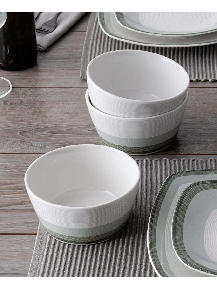 Набор из 4 мисок для хлопьев Colorscapes Layers Noritake — изображение 4 из 10, шалфейный