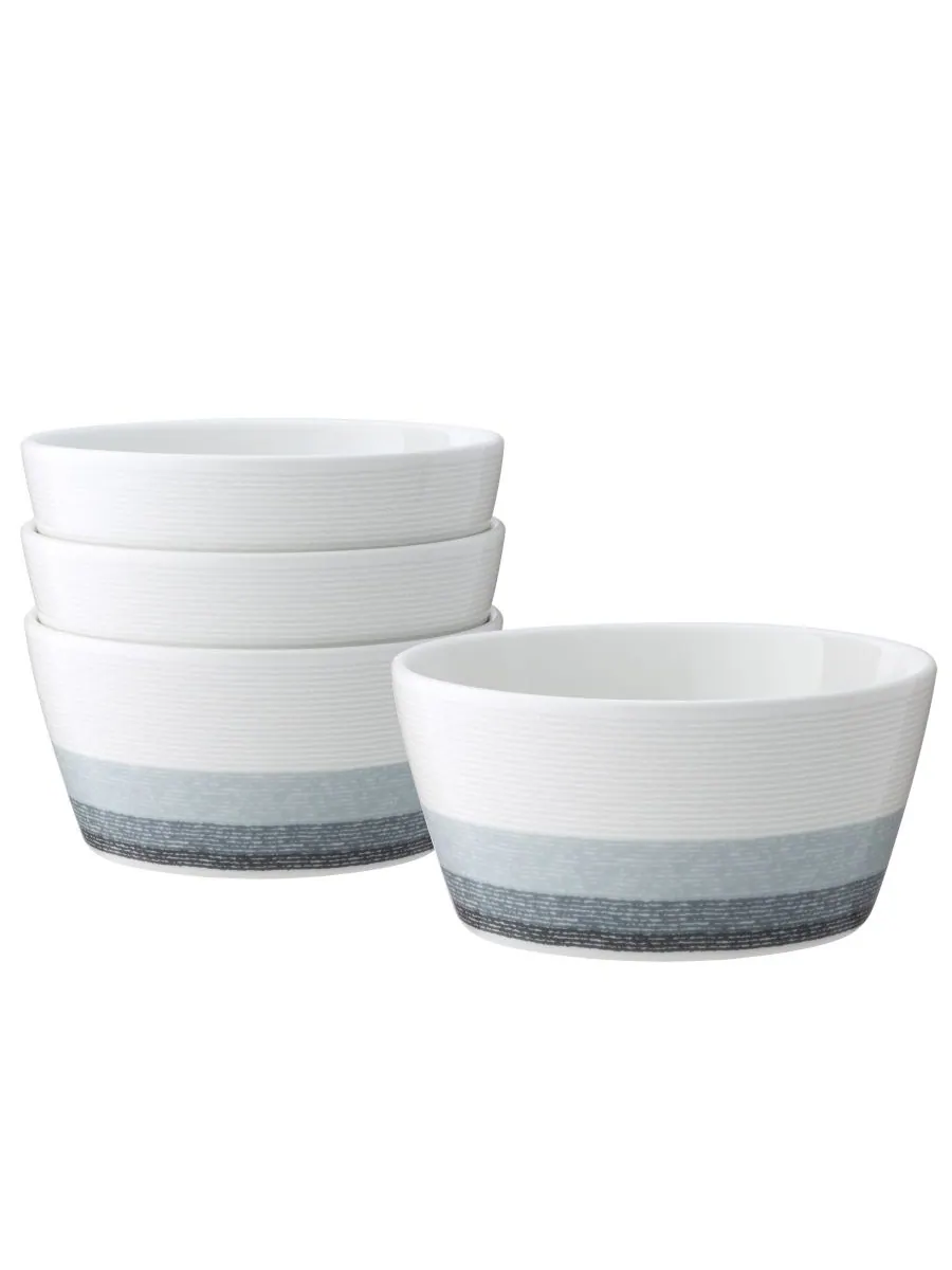 Набор из 4 мисок для хлопьев Colorscapes Layers Noritake — изображение 1 из 10, пепельный