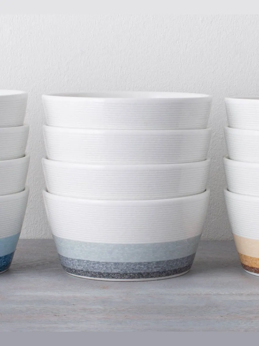 Набор из 4 мисок для хлопьев Colorscapes Layers Noritake — изображение 2 из 10, пепельный