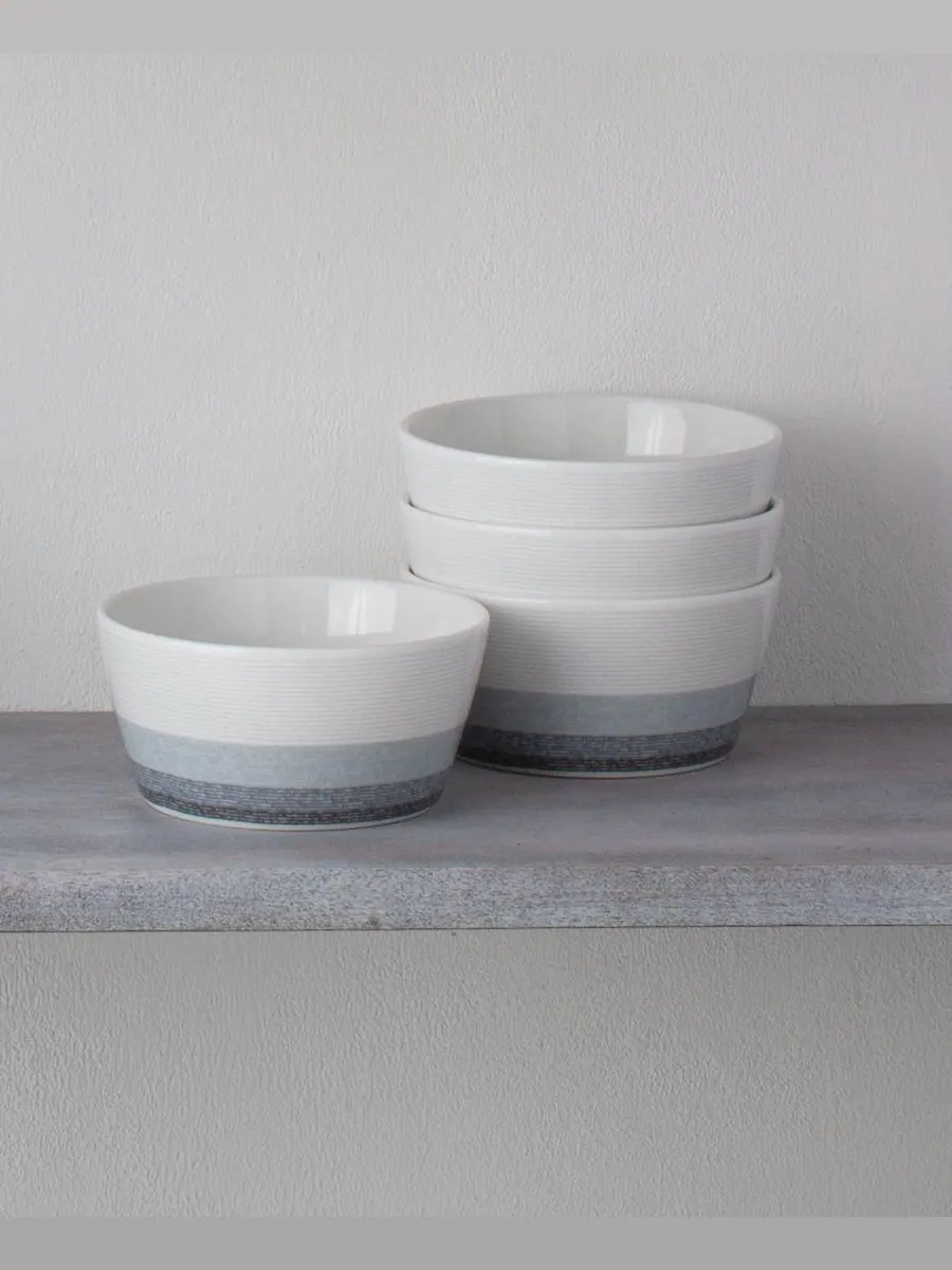 Набор из 4 мисок для хлопьев Colorscapes Layers Noritake — изображение 7 из 10, пепельный
