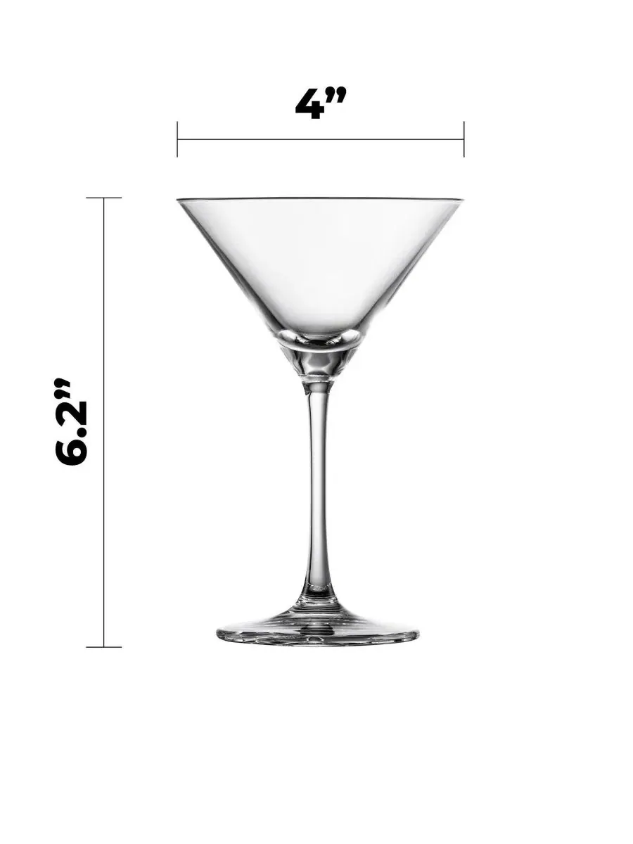 Набор из 4 бокалов для мартини Echo, 150 мл, с рифленым основанием Zwiesel Glas — изображение 2 из 6, прозрачный