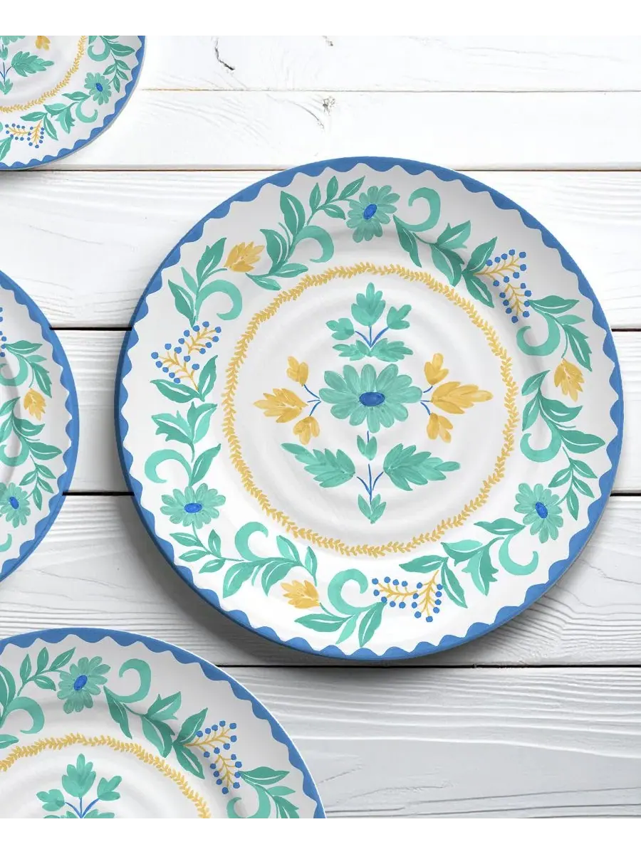 Набор тарелок для ужина Montelupo NewWave Melamine Abode Homewares — изображение 4 из 5, мульти