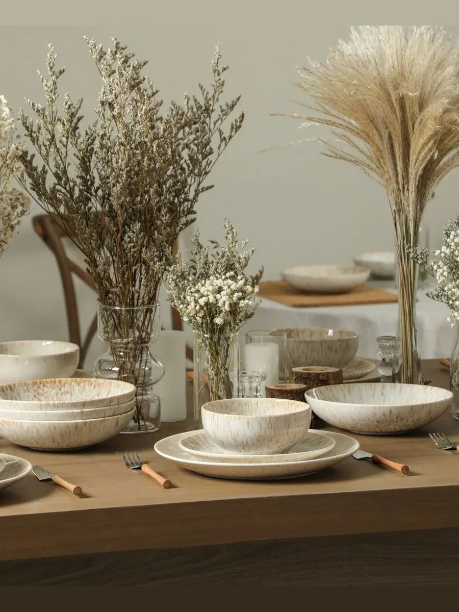 Столовый сервиз Riley Stoneware Stone Lain — изображение 3 из 7, бежевый
