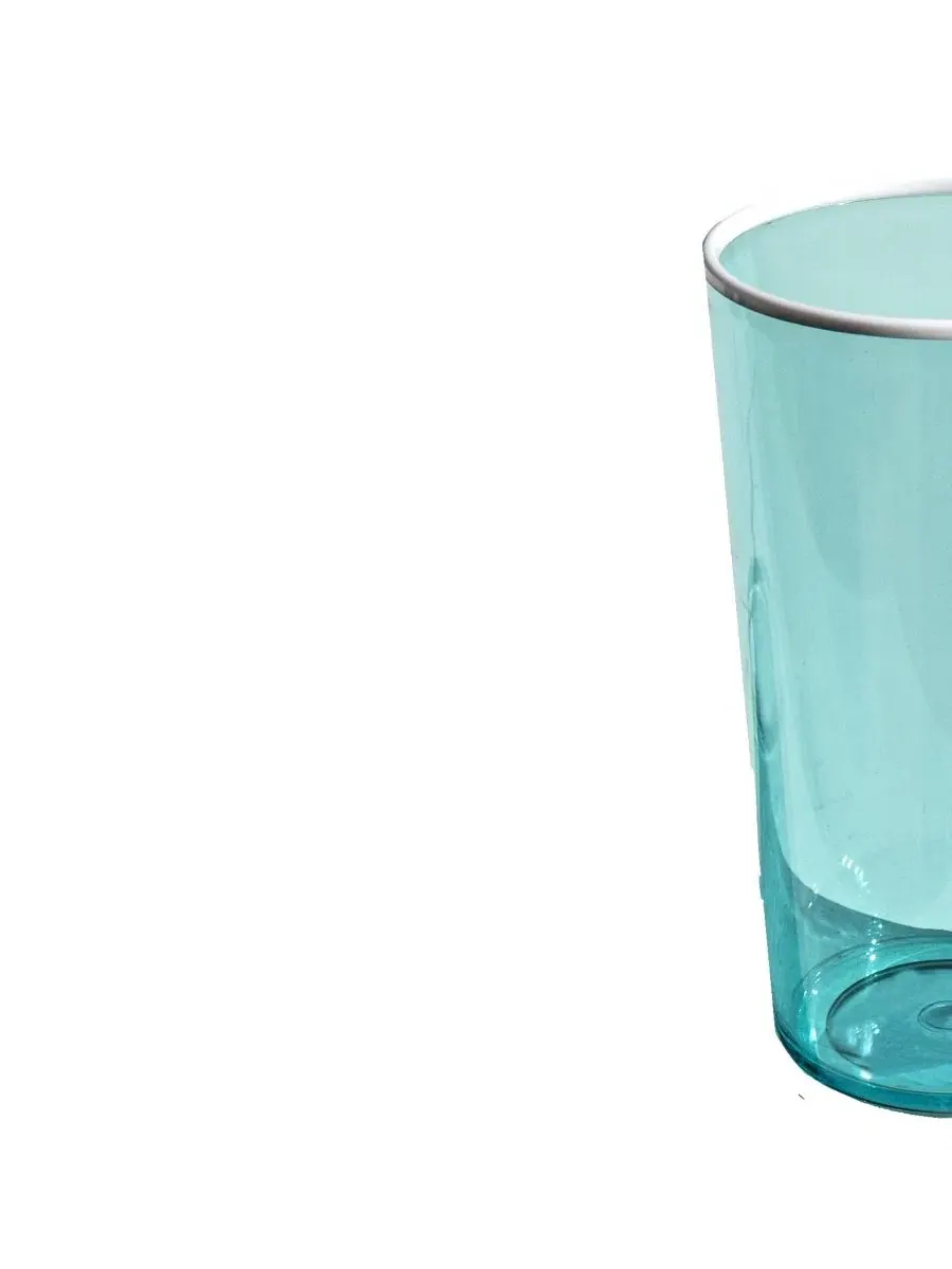 Набор из 6 стаканов акриловых Contrast, 0,64 л Abode Homewares — изображение 4 из 4, бирюзовый