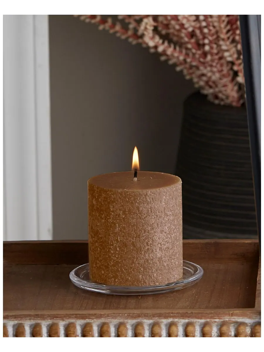 Свеча-столбик Timberline, 7,5 см x 7,5 см ROOT CANDLES — изображение 2 из 2, коричневый