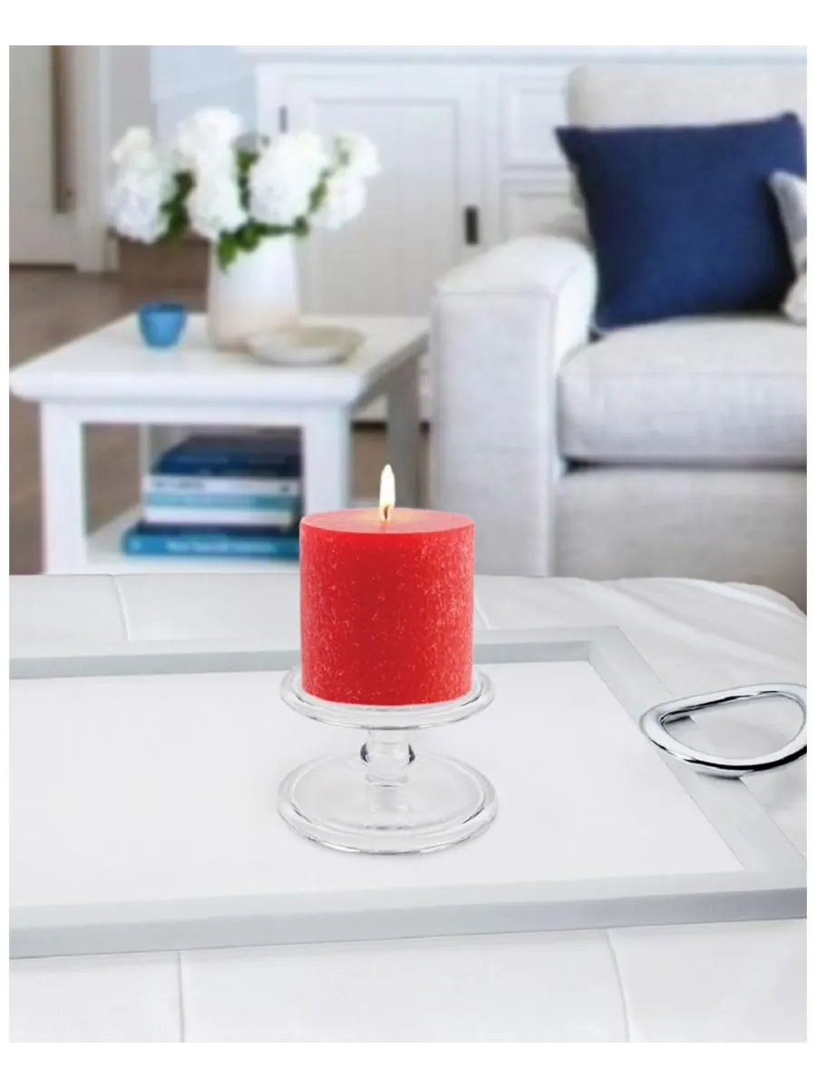 Свеча-столбик Timberline, 7,5 см x 7,5 см ROOT CANDLES — изображение 2 из 3, красный