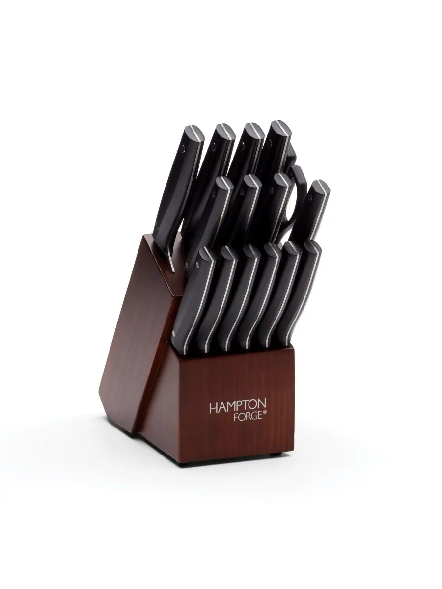Набор столовых приборов Jasper из 16 предметов Hampton Forge — черный