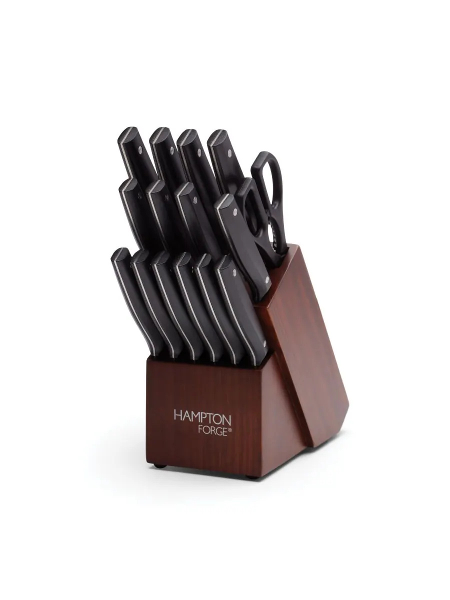 Набор столовых приборов Jasper из 16 предметов Hampton Forge — изображение 2 из 8, черный