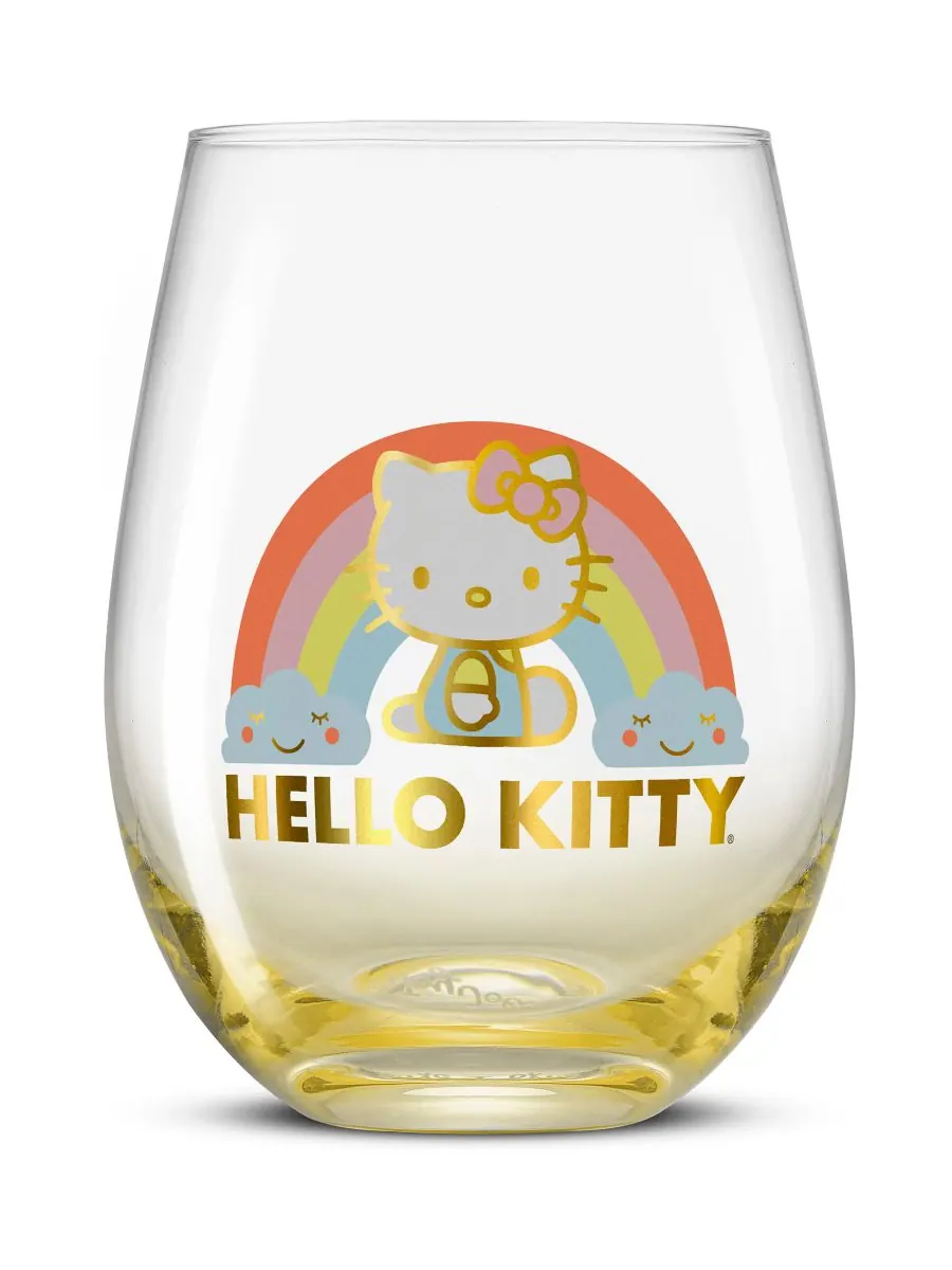 Набор из 4 стаканов без ножки Hello Kitty Sweet Rainbow JoyJolt — изображение 1 из 10, мульти