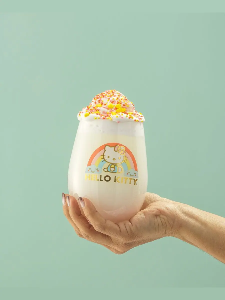 Набор из 4 стаканов без ножки Hello Kitty Sweet Rainbow JoyJolt — изображение 4 из 10, мульти