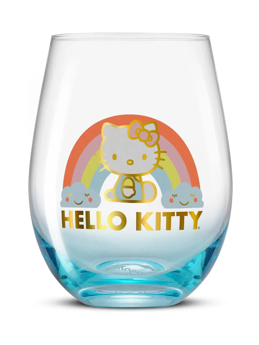 Набор из 4 стаканов без ножки Hello Kitty Sweet Rainbow JoyJolt — изображение 7 из 10, мульти