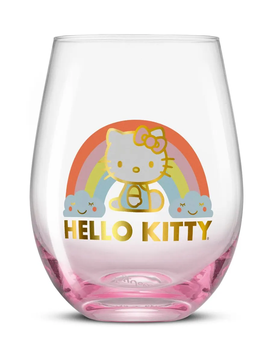 Набор из 4 стаканов без ножки Hello Kitty Sweet Rainbow JoyJolt — изображение 9 из 10, мульти