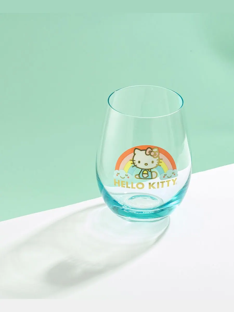 Набор из 4 стаканов без ножки Hello Kitty Sweet Rainbow JoyJolt — изображение 10 из 10, мульти