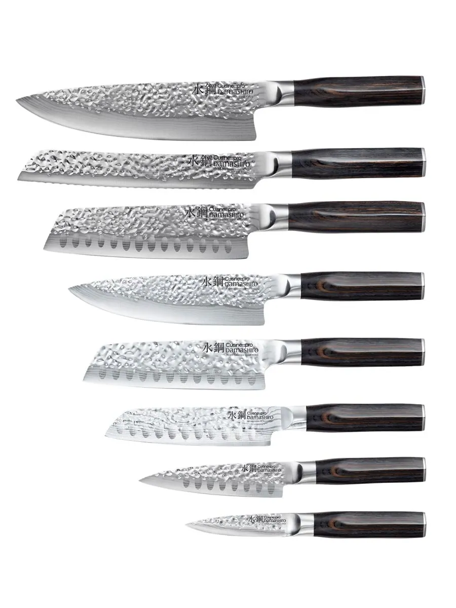 Набор ножей Damashiro Emperor Hisa с подставкой, 9 предметов Cuisine::pro — изображение 2 из 6, нет цвета