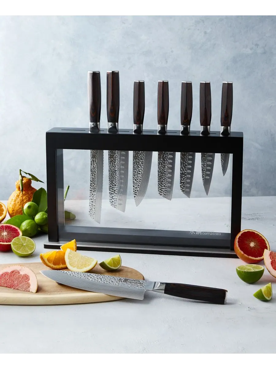 Набор ножей Damashiro Emperor Hisa с подставкой, 9 предметов Cuisine::pro — изображение 4 из 6, нет цвета