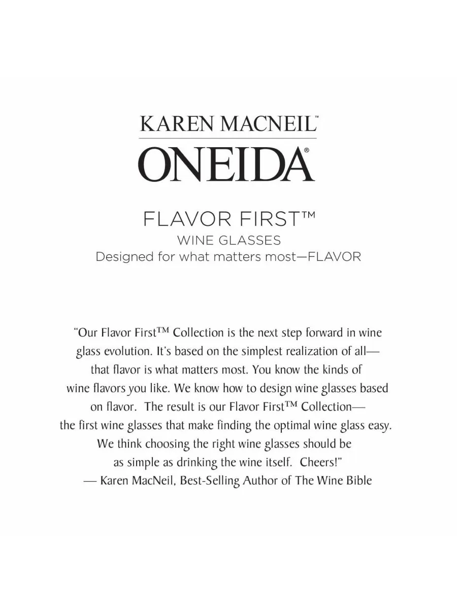 Набор из 6 бокалов для вина «Christp & Fresh» Karen MacNeil Flavor First — изображение 10 из 10, прозрачный