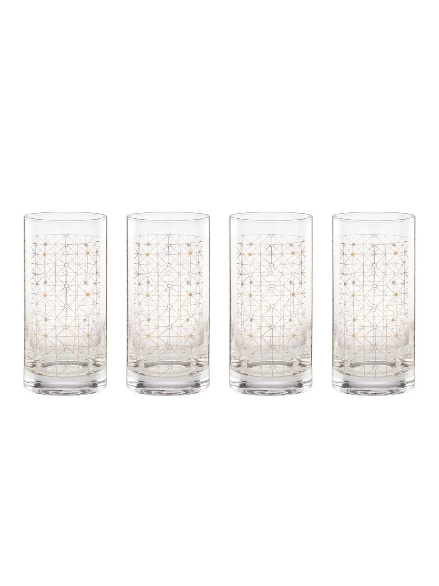 Набор из 4 бокалов для коктейлей Tuscany Classics Gold Dust Lenox — изображение 1 из 4, прозрачный