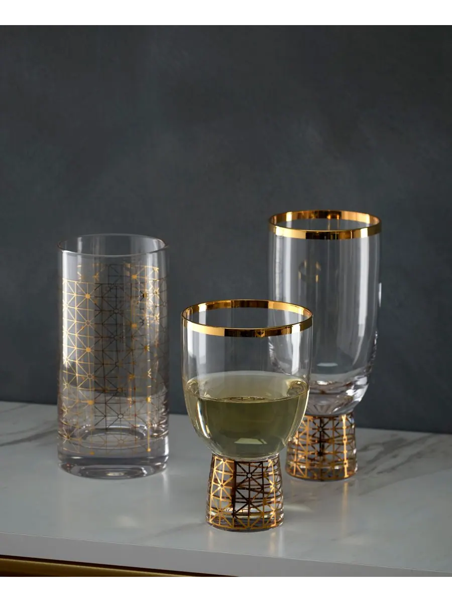 Набор из 4 бокалов для коктейлей Tuscany Classics Gold Dust Lenox — изображение 2 из 4, прозрачный