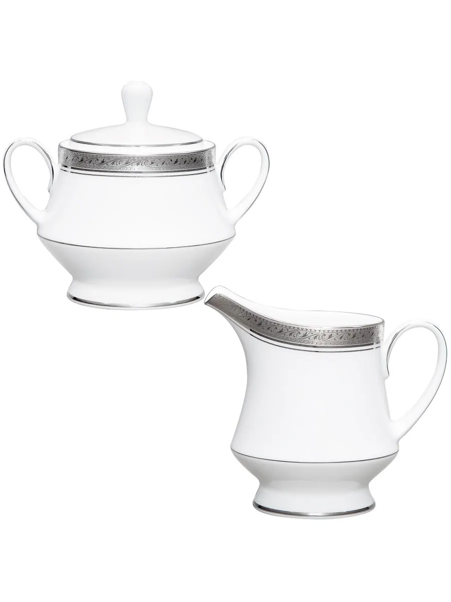 Набор для приготовления сахара и сливок Crestwood Platinum Noritake — изображение 1 из 4, белый