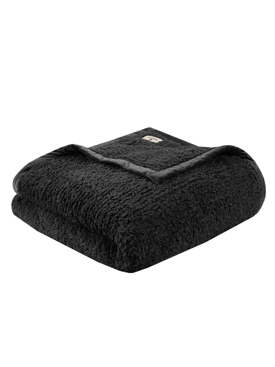 Берберское одеяло burlington, размер king Woolrich — изображение 1 из 4, черный