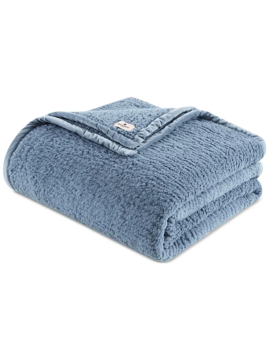 Берберское одеяло burlington, размер king Woolrich — изображение 1 из 6, синий