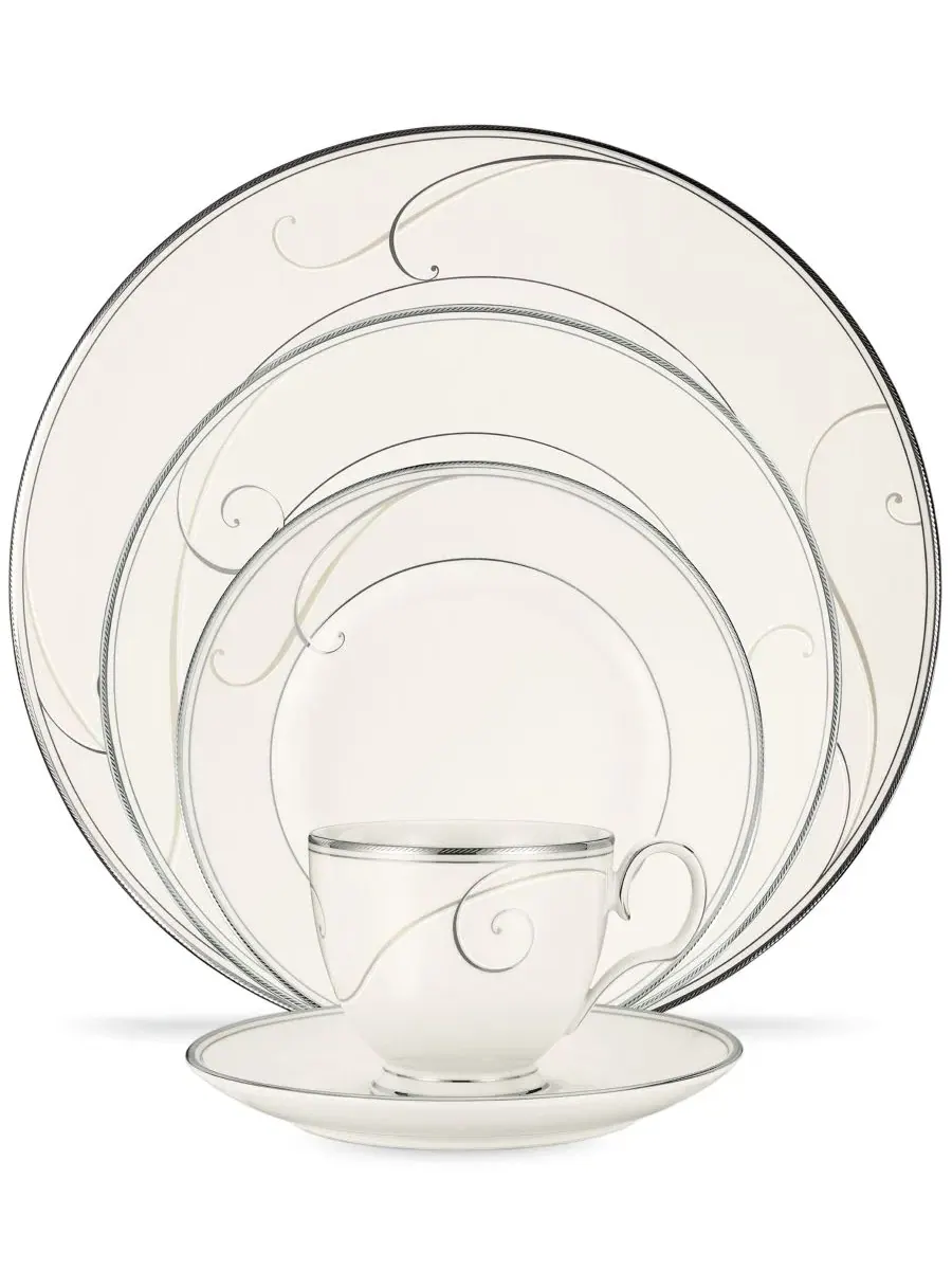 Набор посуды Platinum Wave из 5 предметов, на 1 персону Noritake — изображение 1 из 4, нет цвета