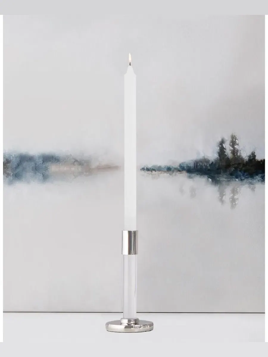 Набор из 12 свечей Arista 12" Taper ROOT CANDLES — изображение 2 из 2, белый