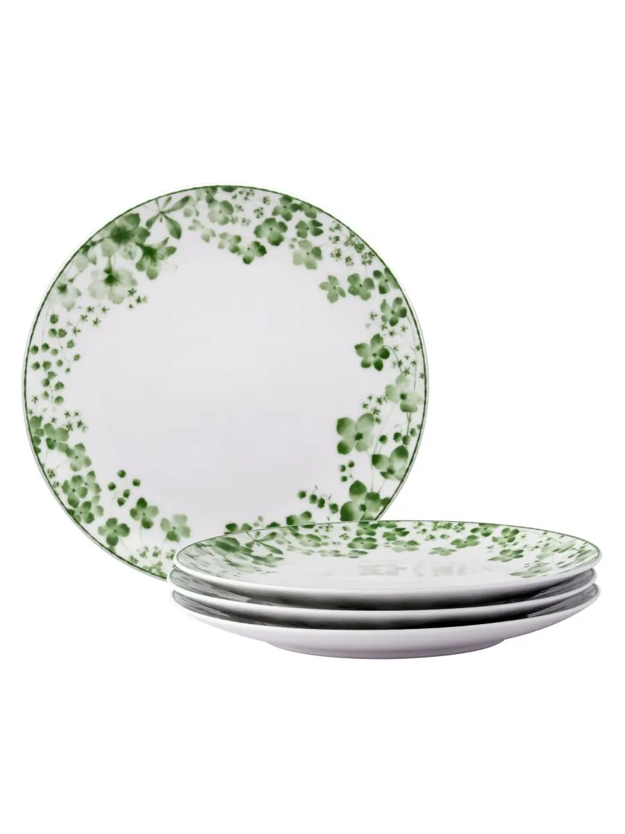 Набор из 4 салатниц Bloomington Road, 8,25 дюймов, на 4 персоны Noritake — изображение 1 из 10, зеленый