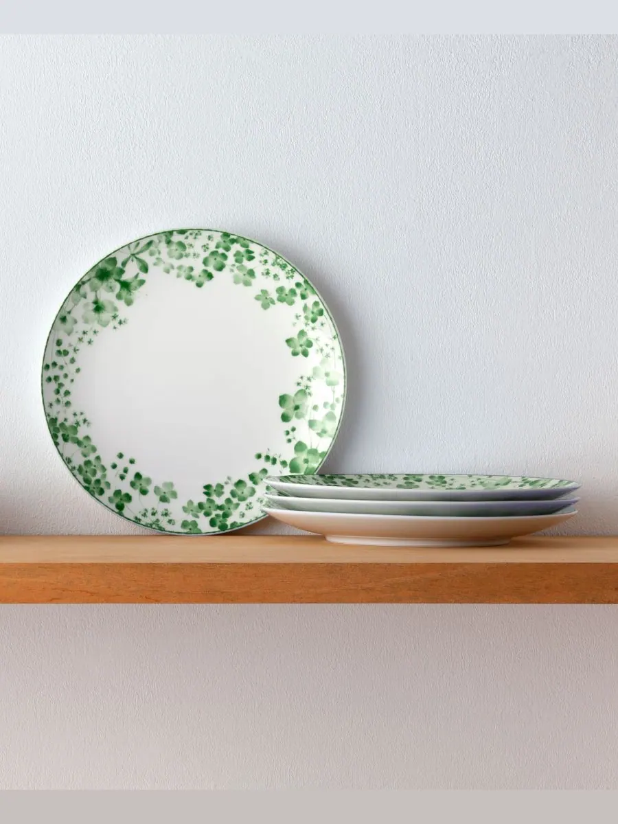 Набор из 4 салатниц Bloomington Road, 8,25 дюймов, на 4 персоны Noritake — изображение 2 из 10, зеленый