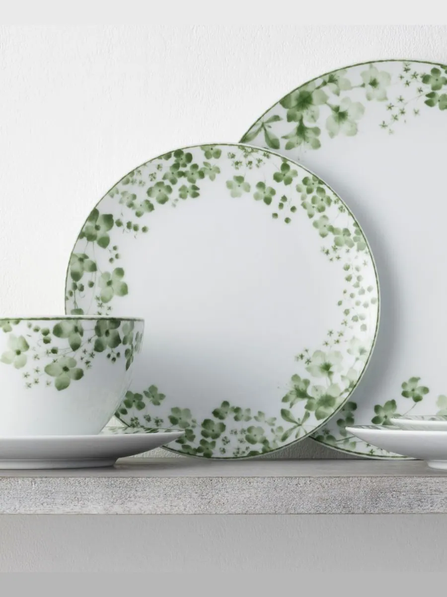Набор из 4 салатниц Bloomington Road, 8,25 дюймов, на 4 персоны Noritake — изображение 7 из 10, зеленый