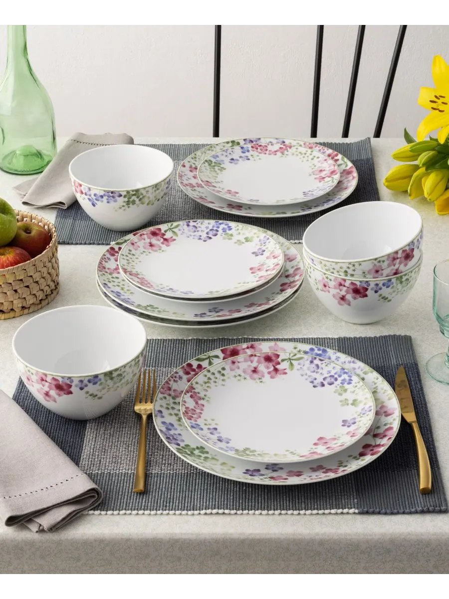 Набор из 4 салатниц Bloomington Road, 8,25 дюймов, на 4 персоны Noritake — изображение 2 из 10, мульти
