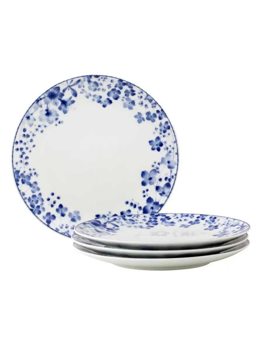 Набор из 4 салатниц Bloomington Road, 8,25 дюймов, на 4 персоны Noritake — изображение 1 из 10, синий