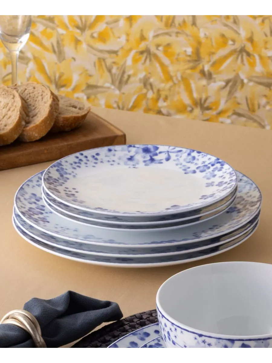 Набор из 4 салатниц Bloomington Road, 8,25 дюймов, на 4 персоны Noritake — изображение 4 из 10, синий