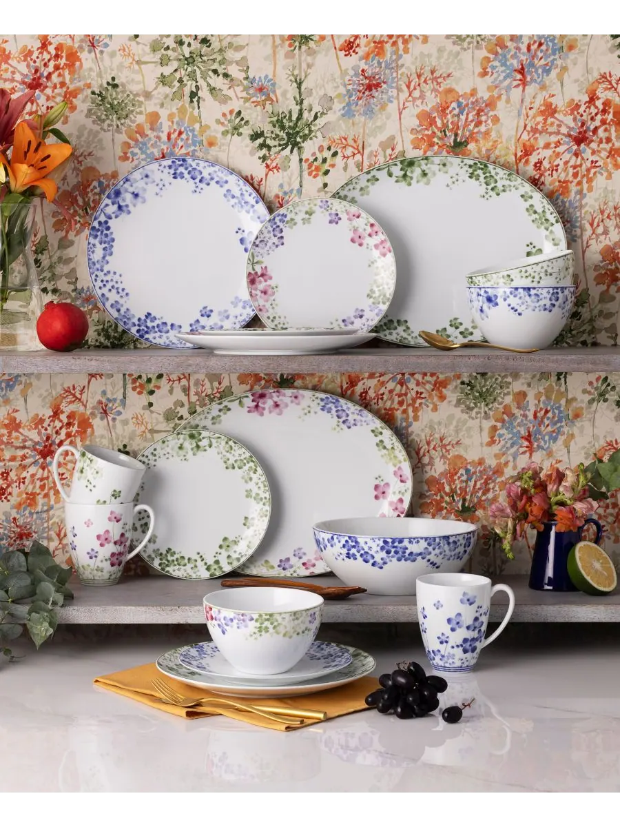 Набор из 4 салатниц Bloomington Road, 8,25 дюймов, на 4 персоны Noritake — изображение 7 из 10, синий
