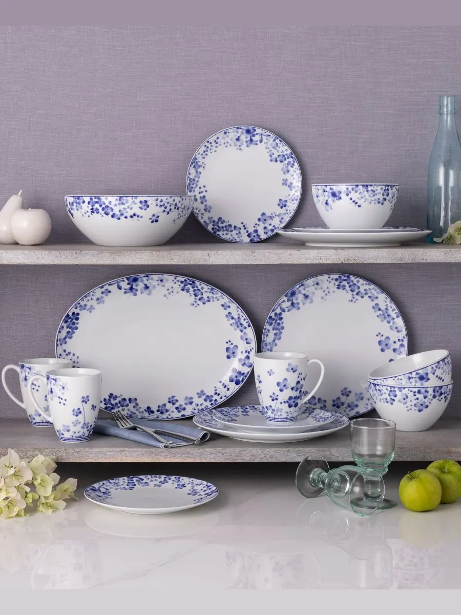 Набор из 4 салатниц Bloomington Road, 8,25 дюймов, на 4 персоны Noritake — изображение 9 из 10, синий
