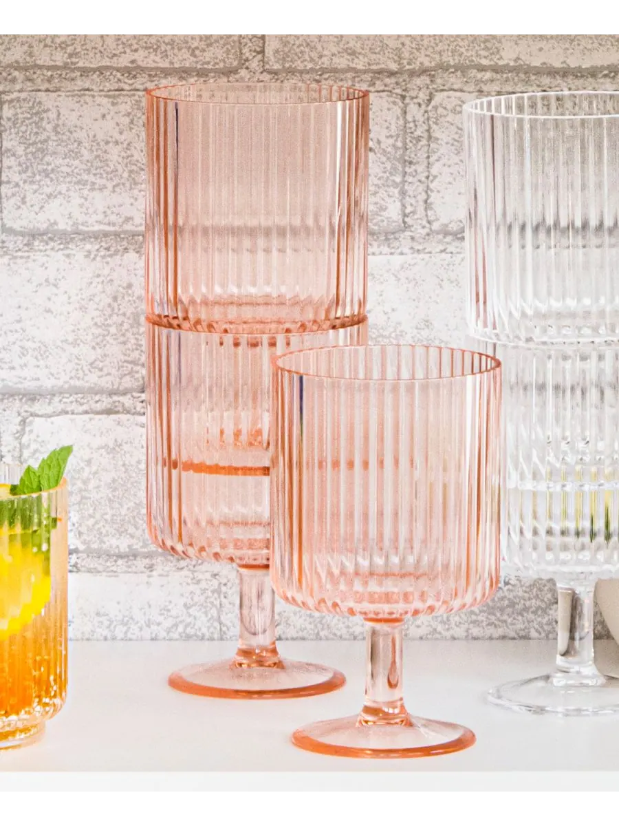 Набор из 6 винных бокалов Mesa Stacking Abode Homewares — изображение 3 из 3, синий