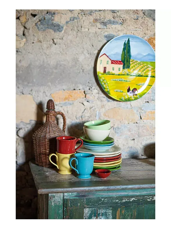 Кружка Cucina fresca 12 унций Vietri — изображение 2 из 3, крема