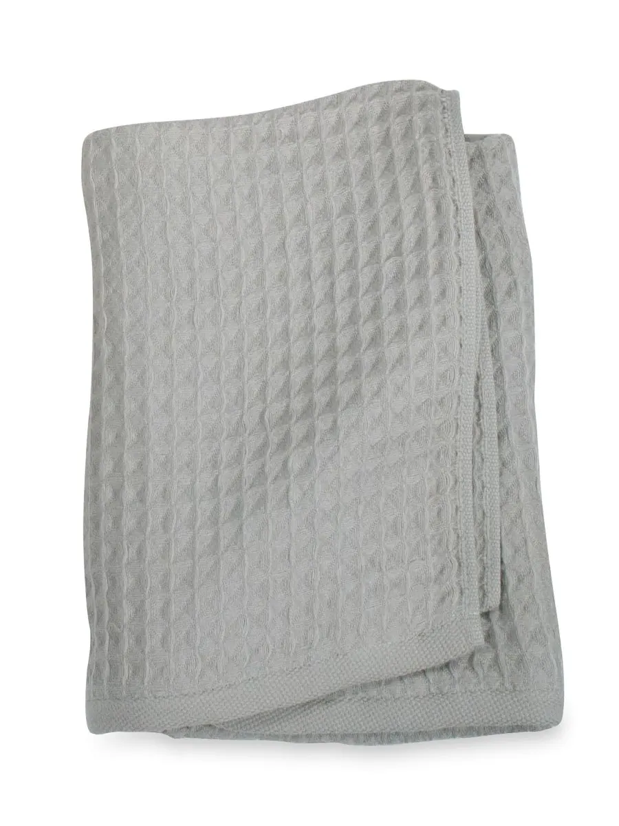 Хлопковое полотенце для рук Air Waffle, 24 x 39 дюймов Uchino — изображение 1 из 5, серый