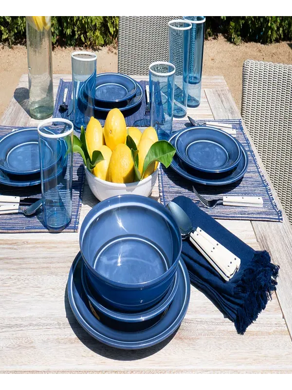 Салатные тарелки «Мэдисон» на 6 персон Abode Homewares — изображение 3 из 4, синий