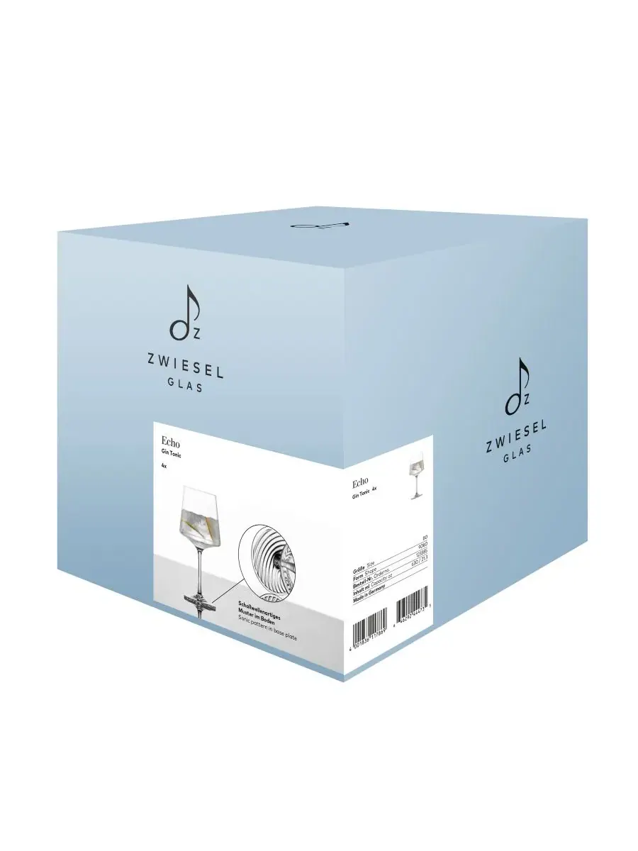 Набор из 4 стаканов для джина с тоником Echo Gin Tonic, Tritan Crystal Zwiesel Glas — изображение 4 из 6, прозрачный